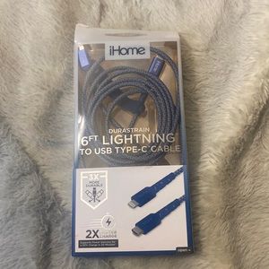 Durastrain 6ft Lightning To USB Type C Cable